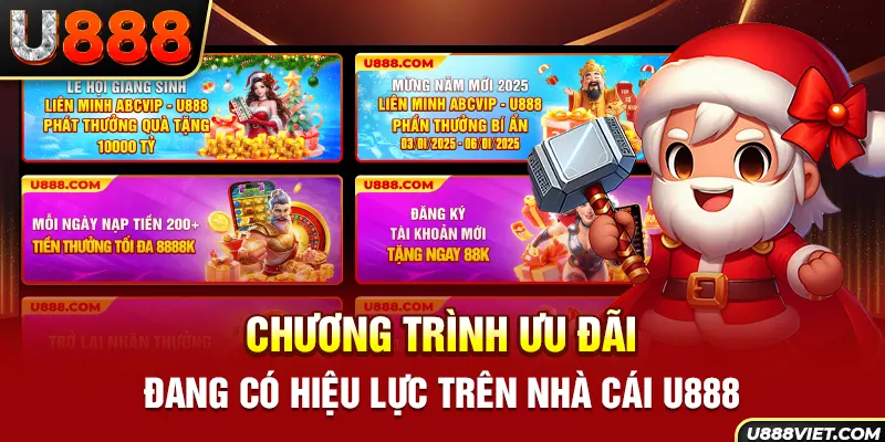 Chương trình ưu đãi đang có hiệu lực trên nhà cái U888