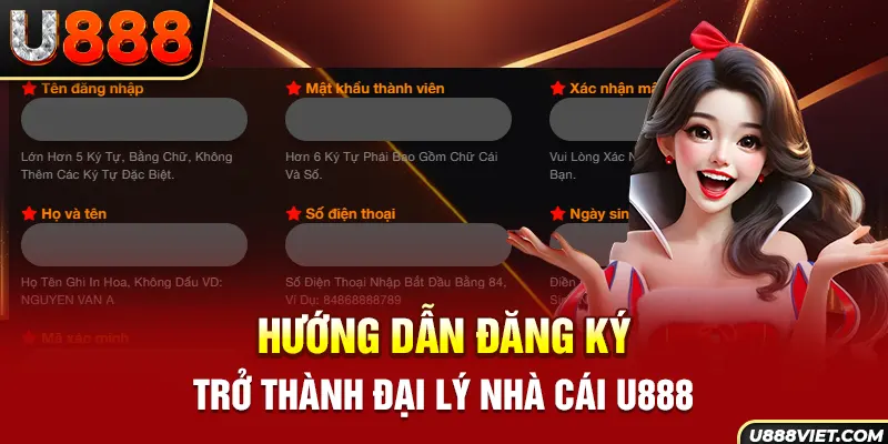 Hướng dẫn đăng ký trở thành đại lý nhà cái U888