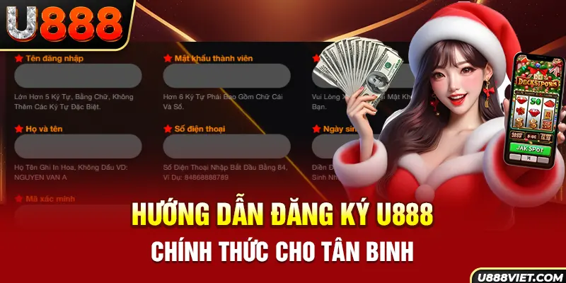 Hướng dẫn đăng ký U888 chính thức cho tân binh